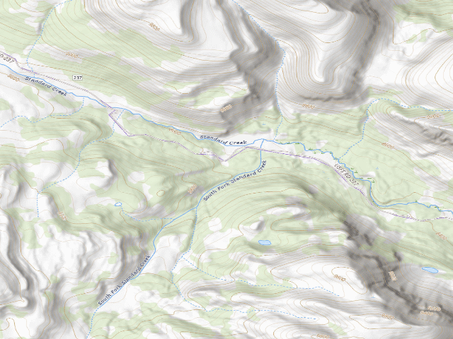 USGS topographic map of USFS dispersed camp — MT #611
