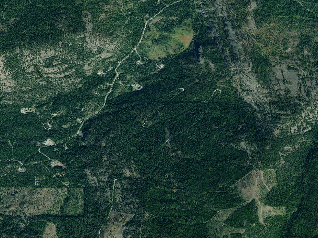 Aerial image of USFS dispersed camp — MT #613