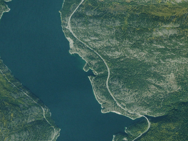 Aerial image of USFS dispersed camp — MT #614