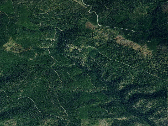 Aerial image of USFS dispersed camp — MT #616