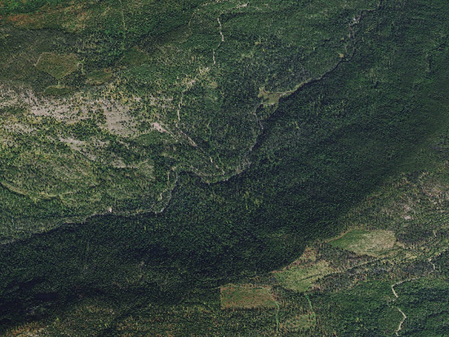 Aerial image of USFS dispersed camp — MT #619