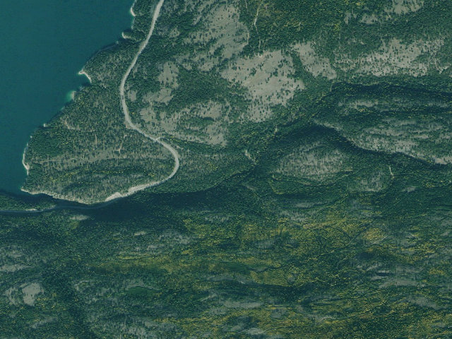 Aerial image of USFS dispersed camp — MT #62