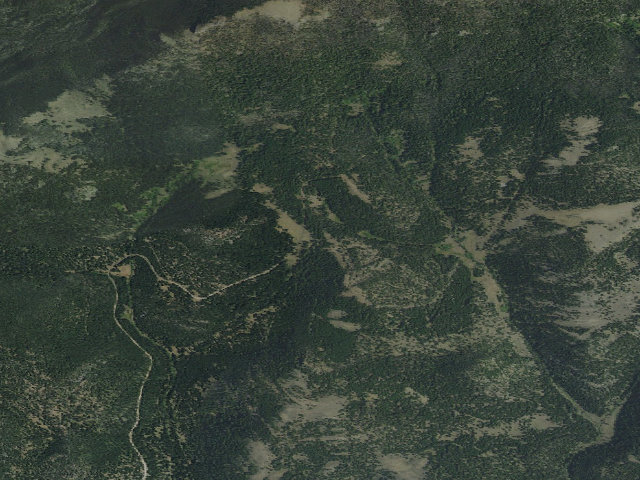 Aerial image of USFS dispersed camp — MT #620