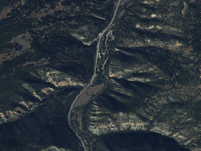 Aerial image of USFS dispersed camp — MT #624