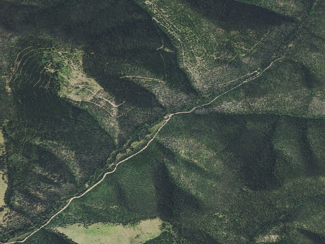 Aerial image of USFS dispersed camp — MT #625