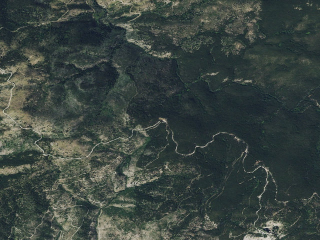 Aerial image of USFS dispersed camp — MT #627