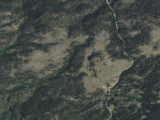 Aerial image of USFS dispersed camp — MT #629
