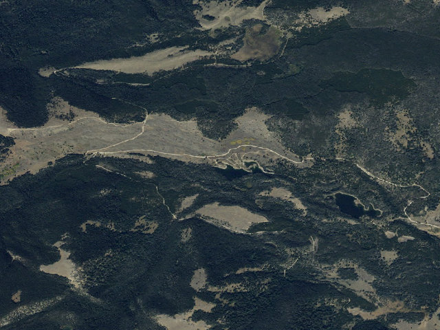 Aerial image of USFS dispersed camp — MT #63