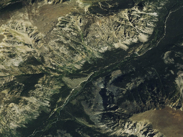 Aerial image of USFS dispersed camp — MT #631