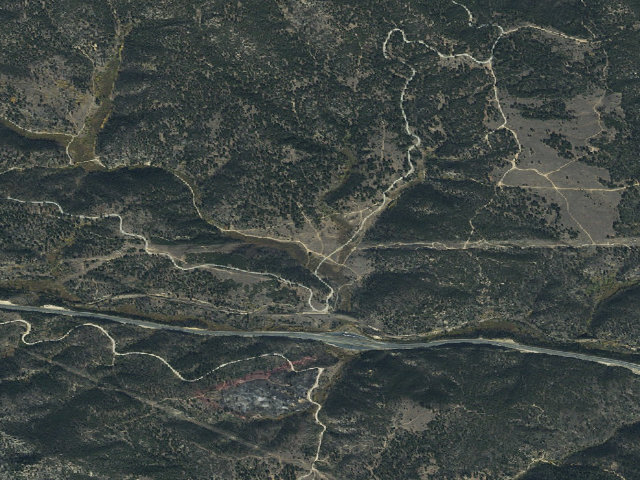 Aerial image of USFS dispersed camp — MT #632