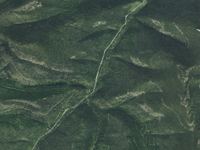 Aerial image of USFS dispersed camp — MT #634