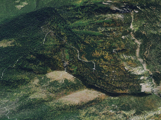 Aerial image of USFS dispersed camp — MT #635