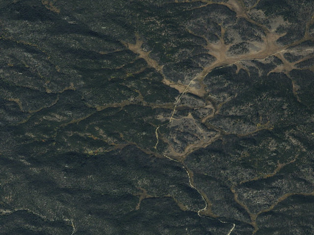 Aerial image of USFS dispersed camp — MT #636