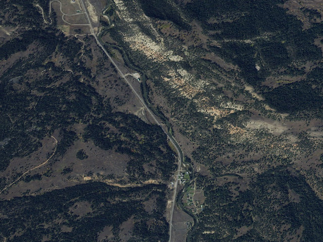 Aerial image of USFS dispersed camp — MT #639