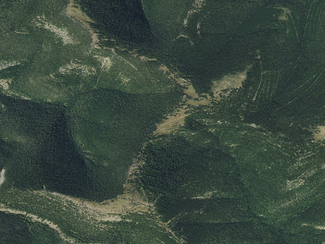 Aerial image of USFS dispersed camp — MT #643