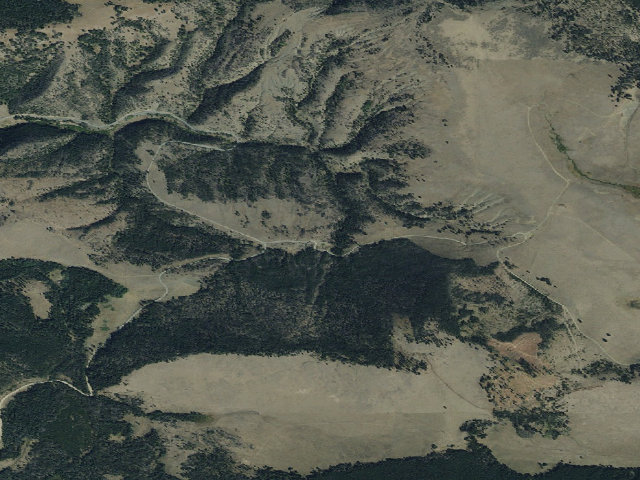 Aerial image of USFS dispersed camp — MT #644