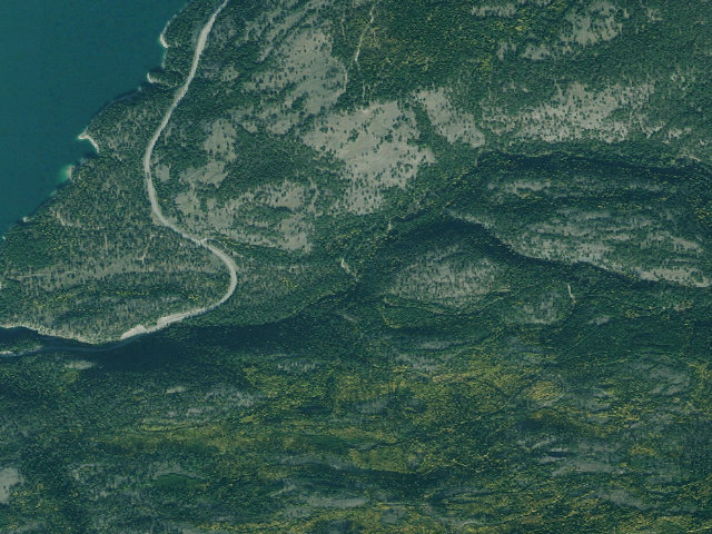 Aerial image of USFS dispersed camp — MT #646