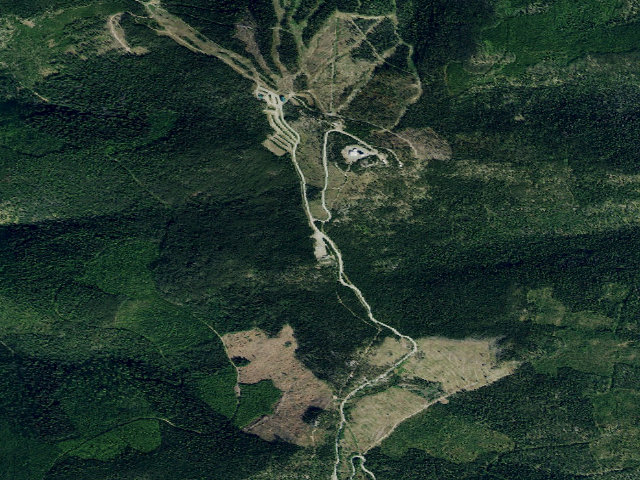 Aerial image of USFS dispersed camp — MT #648