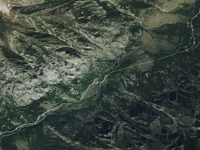 Aerial image of USFS dispersed camp — MT #649