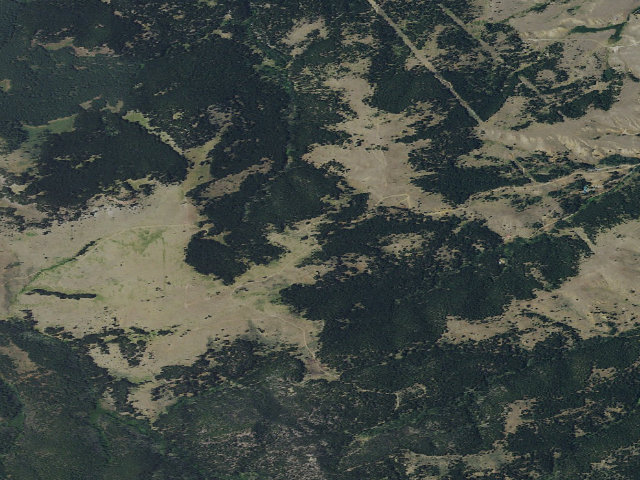 Aerial image of USFS dispersed camp — MT #650