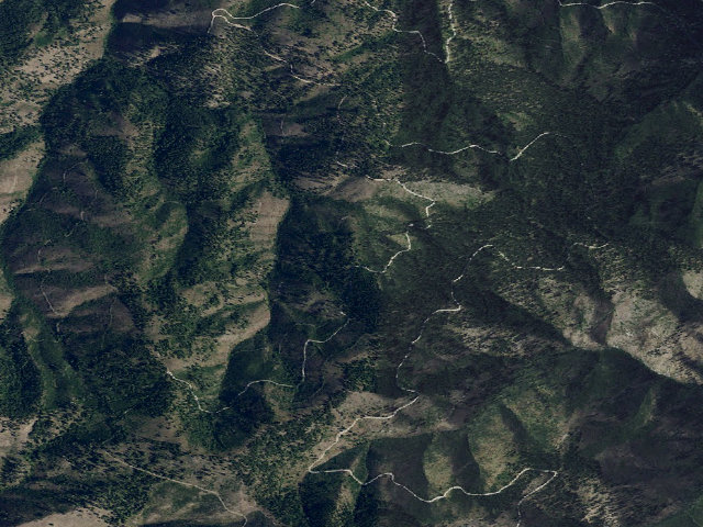 Aerial image of USFS dispersed camp — MT #651