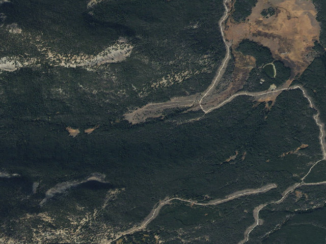 Aerial image of USFS dispersed camp — MT #652