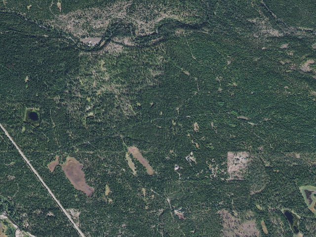 Aerial image of USFS dispersed camp — MT #653