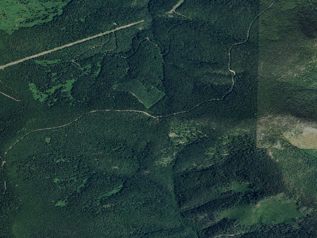 Aerial image of USFS dispersed camp — MT #656