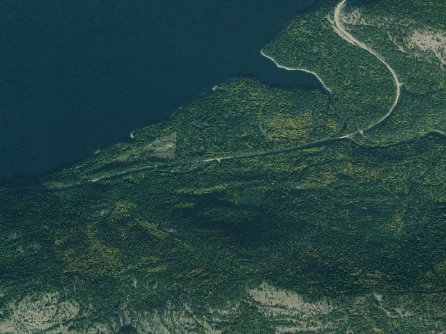 Aerial image of USFS dispersed camp — MT #657