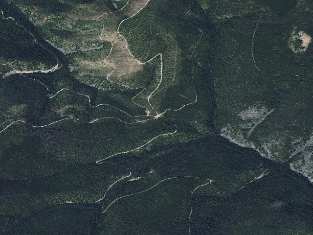 Aerial image of USFS dispersed camp — MT #659