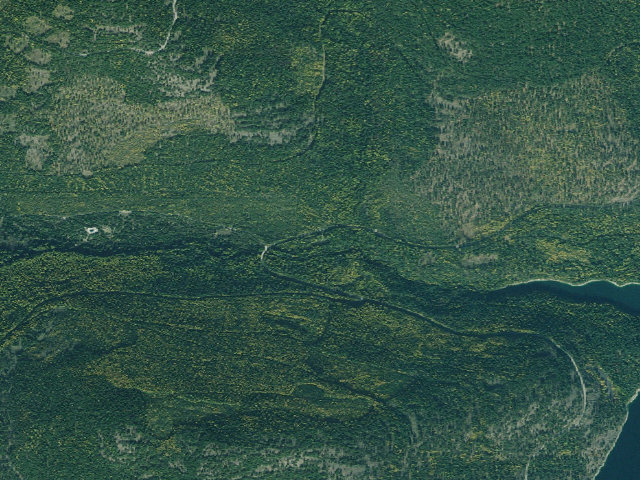 Aerial image of USFS dispersed camp — MT #660