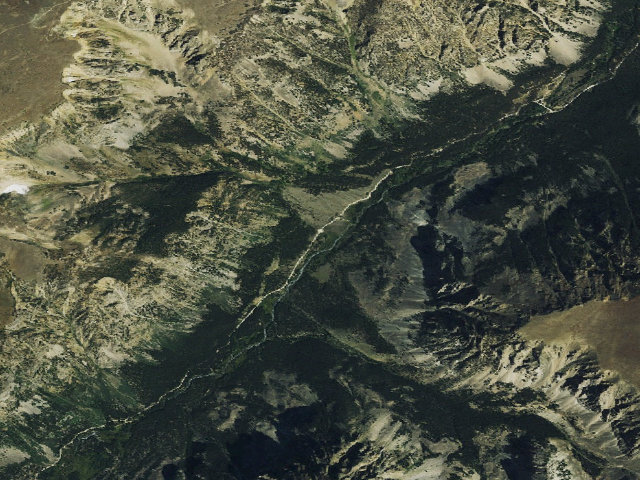 Aerial image of USFS dispersed camp — MT #663