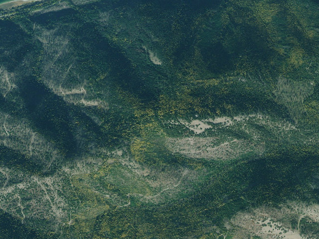 Aerial image of USFS dispersed camp — MT #668