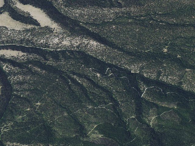 Aerial image of USFS dispersed camp — MT #671