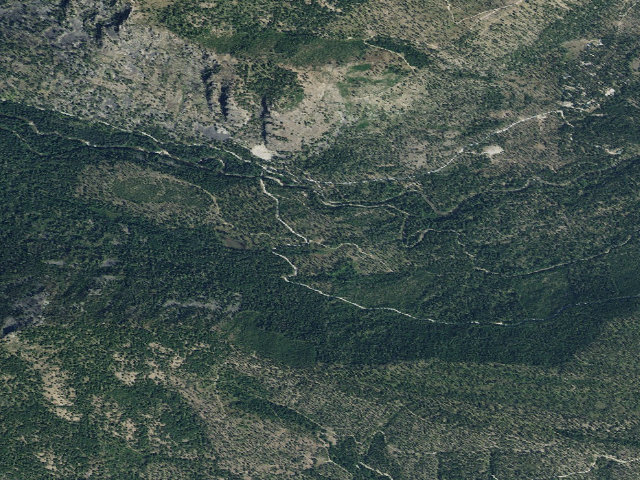 Aerial image of USFS dispersed camp — MT #673