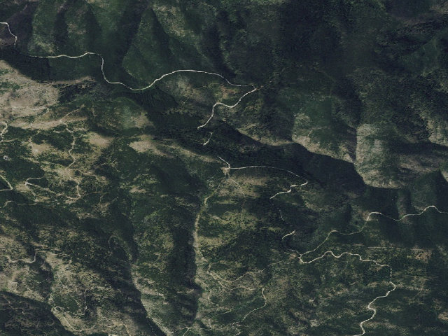 Aerial image of USFS dispersed camp — MT #679