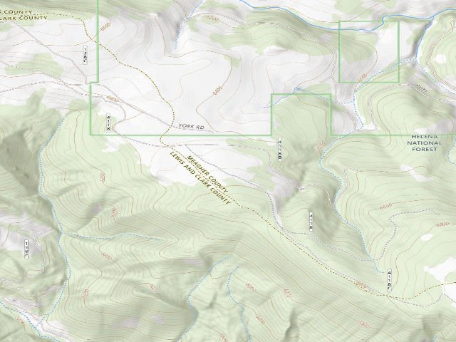 USGS topographic map of USFS dispersed camp — MT #680