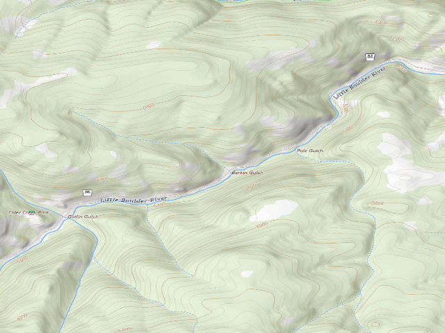 USGS topographic map of USFS dispersed camp — MT #682