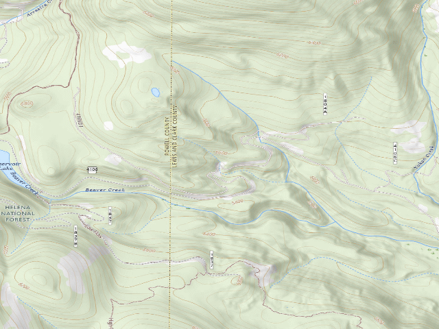 USGS topographic map of USFS dispersed camp — MT #685