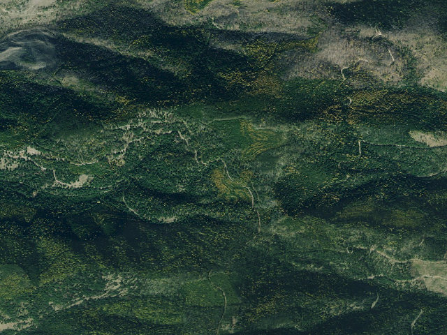 Aerial image of USFS dispersed camp — MT #686