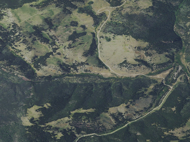 Aerial image of USFS dispersed camp — MT #689