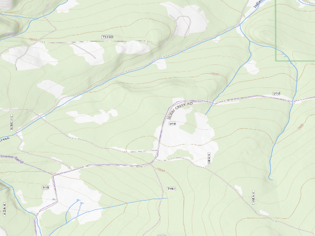 USGS topographic map of USFS dispersed camp — MT #693