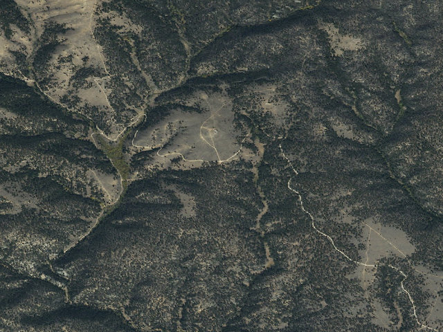 Aerial image of USFS dispersed camp — MT #695