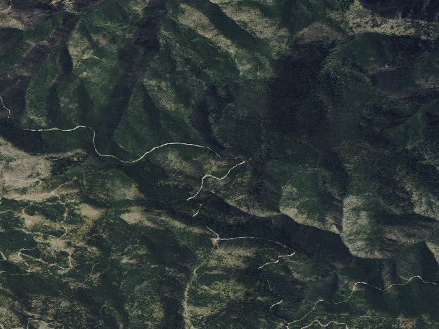 Aerial image of USFS dispersed camp — MT #698