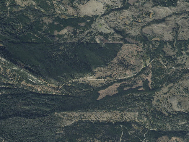 Aerial image of USFS dispersed camp — MT #702