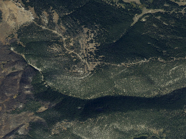 Aerial image of USFS dispersed camp — MT #703