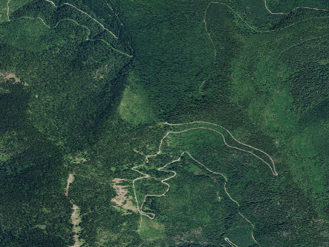 Aerial image of USFS dispersed camp — MT #705