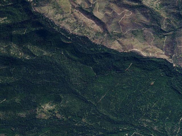 Aerial image of USFS dispersed camp — MT #707