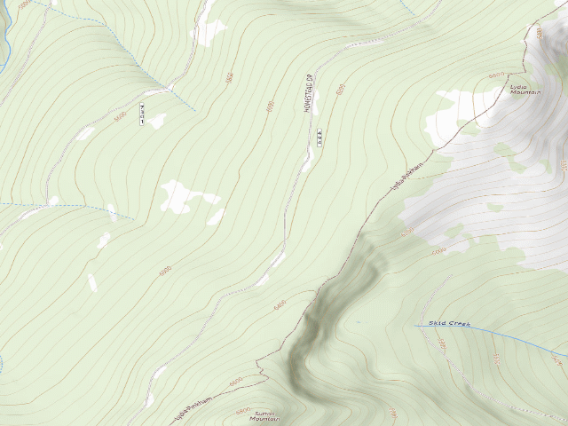 USGS topographic map of USFS dispersed camp — MT #710