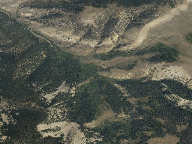 Aerial image of USFS dispersed camp — MT #711